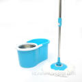 Bucket Stainless Steel Spin Mop dengan 2 isi ulang